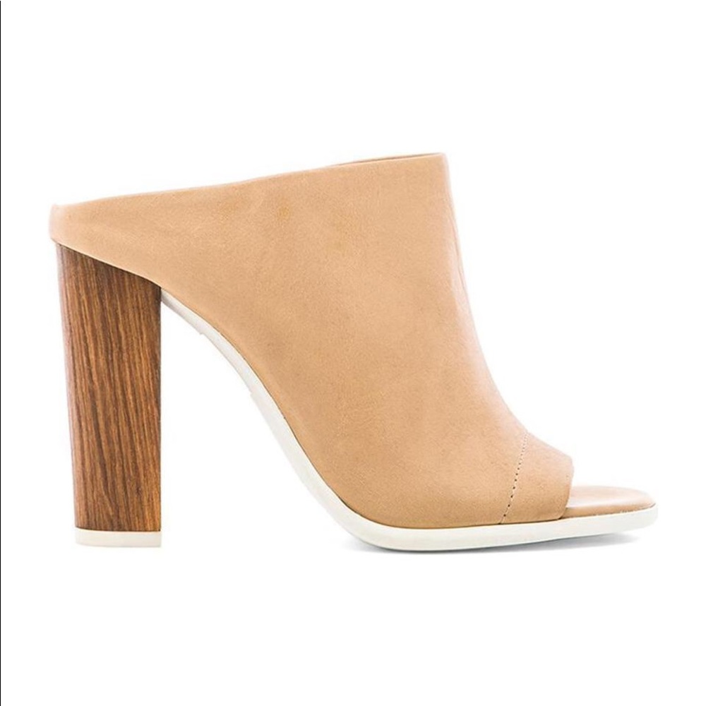 VINCE Allison Leather Heeled Mule